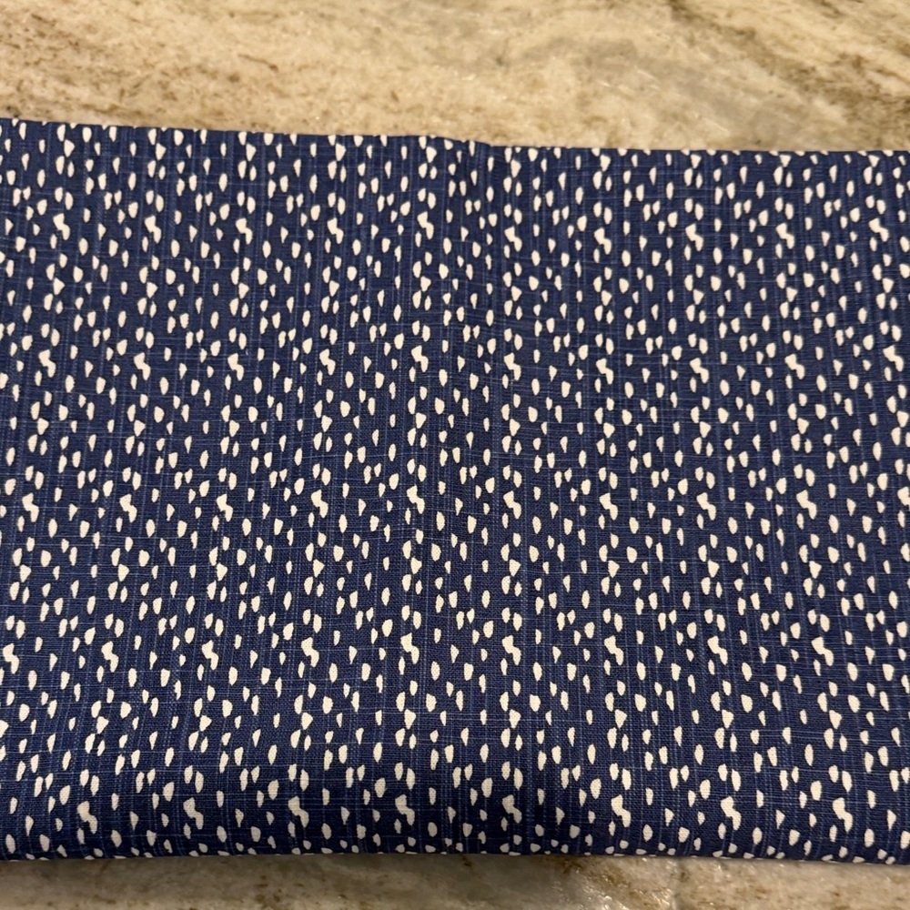 Blue and White Upholstery Fabric